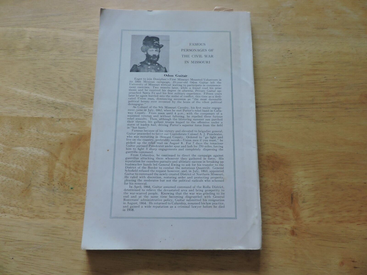 Missouri Historical Review Booklet October 1963