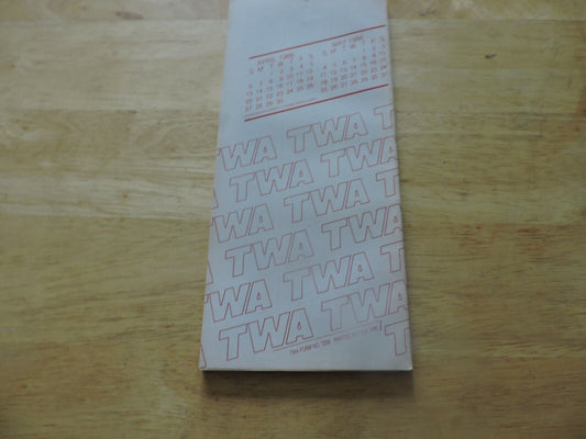 TWA Timeline Effective April 27-May 31, 1986