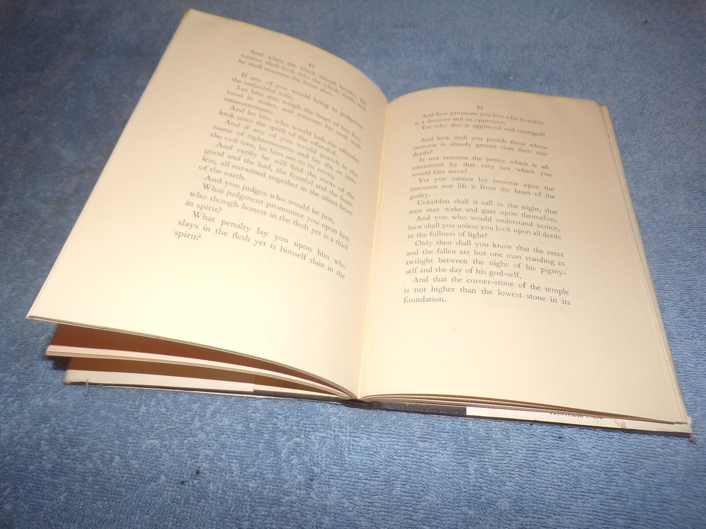 The Prophet Kahlil Gibran Gibrans Masterpiece 1975 Hardcover