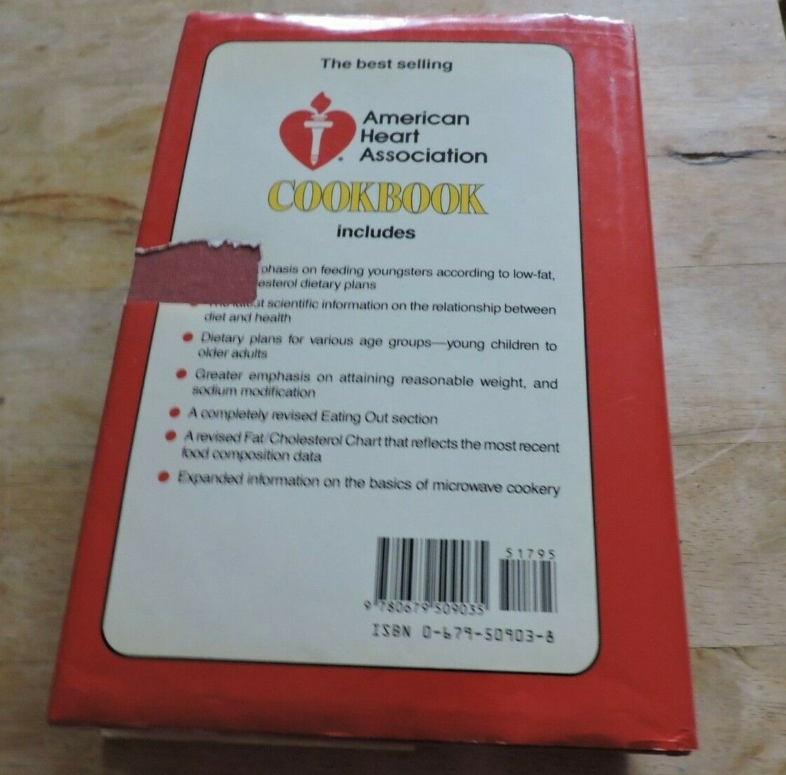 AMERICAN HEART ASSOCIATION COOKBOOK--NEW AND REVISED FOURTH EDITION--1984