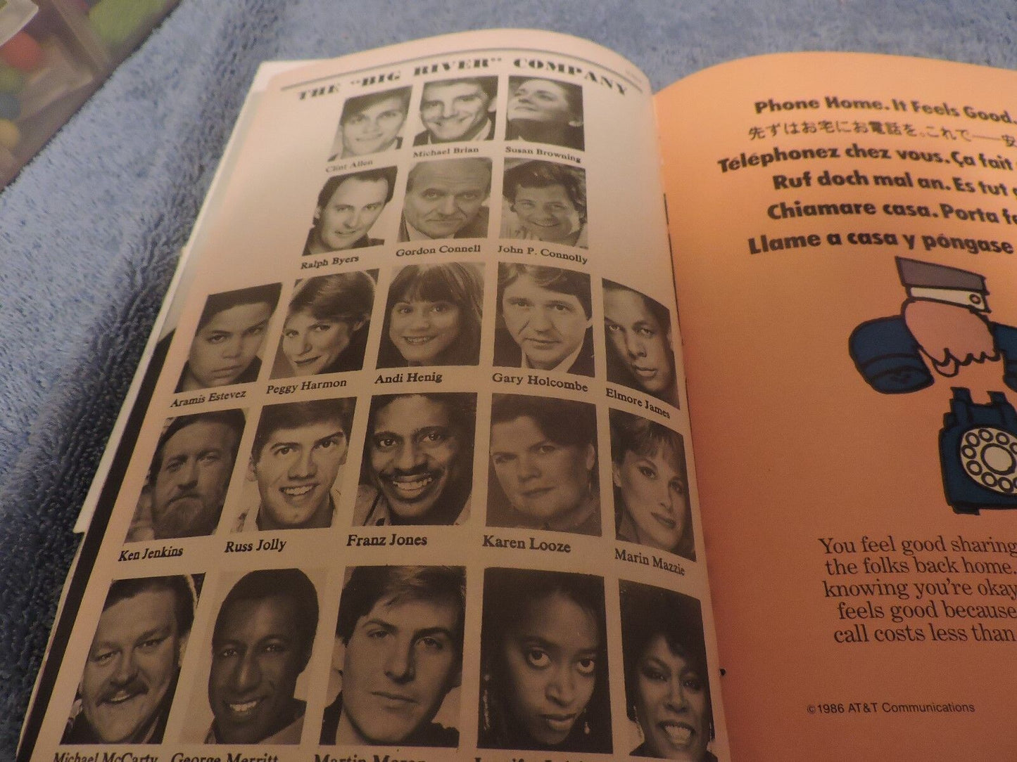 Playbill for Big River (Huckleberry Fin) at Eugene O'Neill Theatre