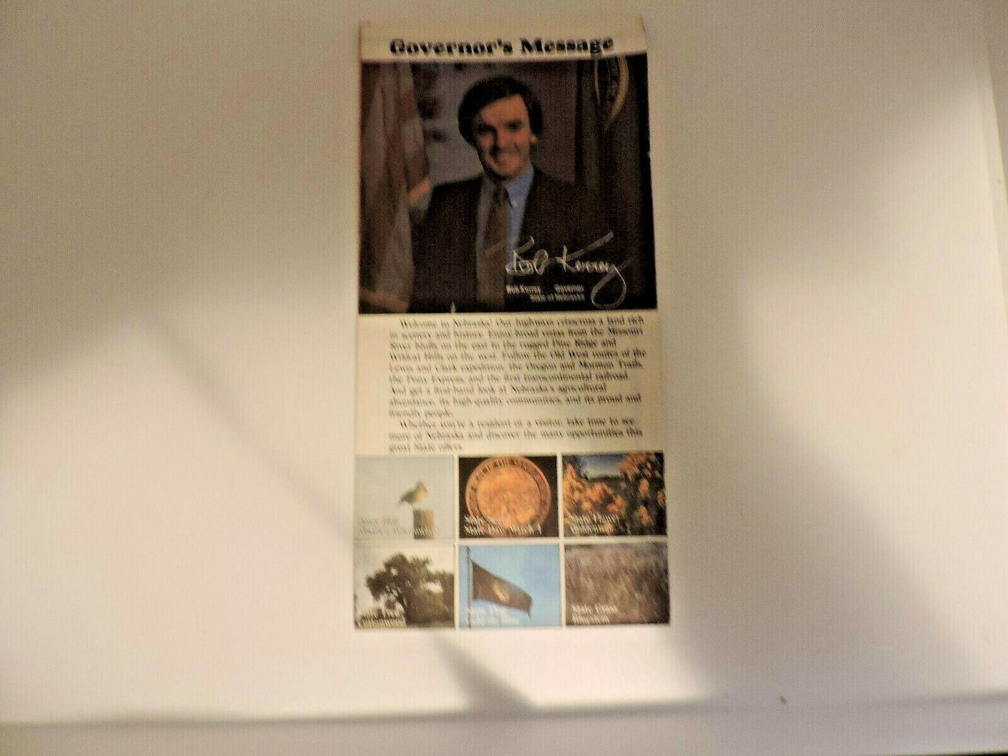 Vintage 1985-1986 Nebraska State Highway Folding Map