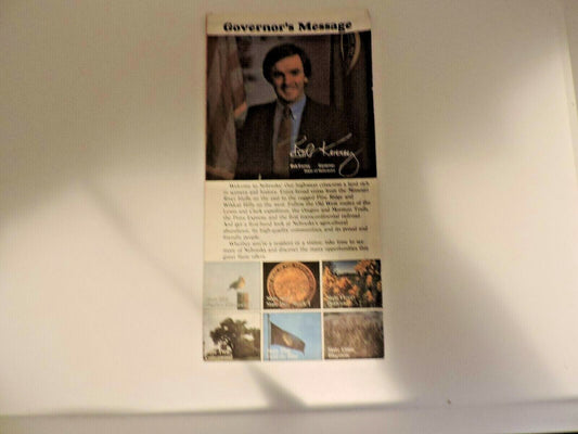 Vintage 1985-1986 Nebraska State Highway Folding Map