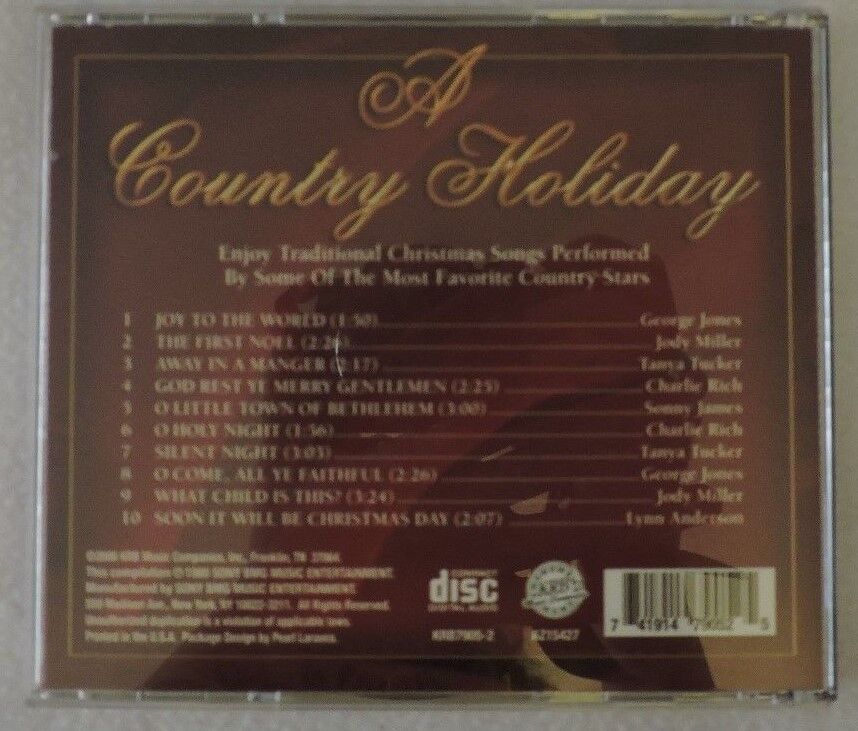 A Country Holiday Music CD-George Jones/Tanya Tucker/Charlie Rich/Lynn Anderson