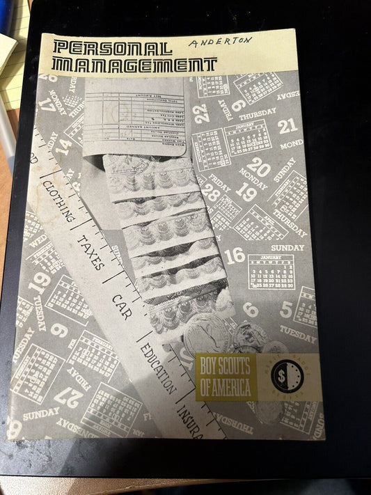 Boy Scouts of America Merit Badge Series: Personal Management