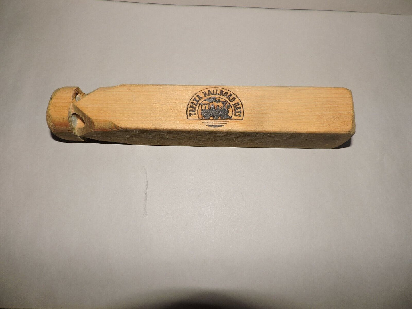 Topeka Railrod Days Wooden Train Whistle