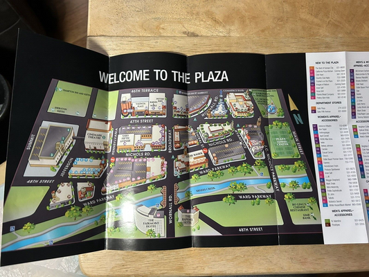 THE PLAZA MAP AND DINING GUIDE (NOT CURRENT)