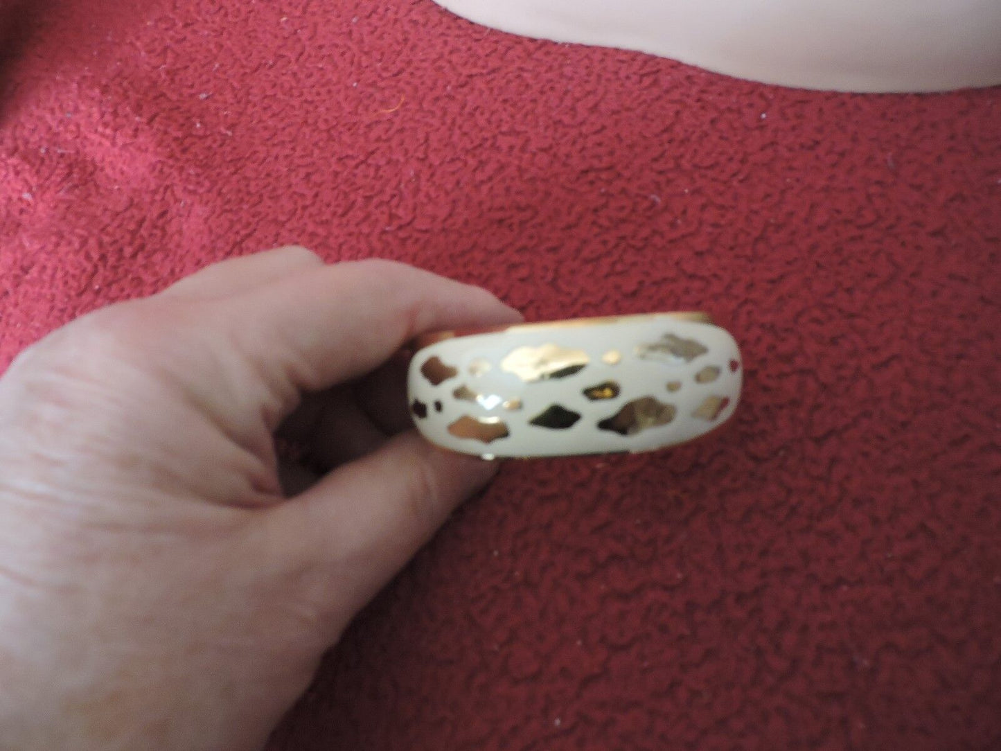 Beige on Gold Bracelet