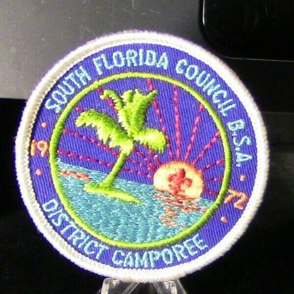 BSA: South Florida Council District Camporee 1972 Patch