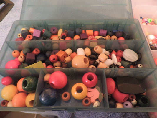 Set of Wooden and Plastic Beads