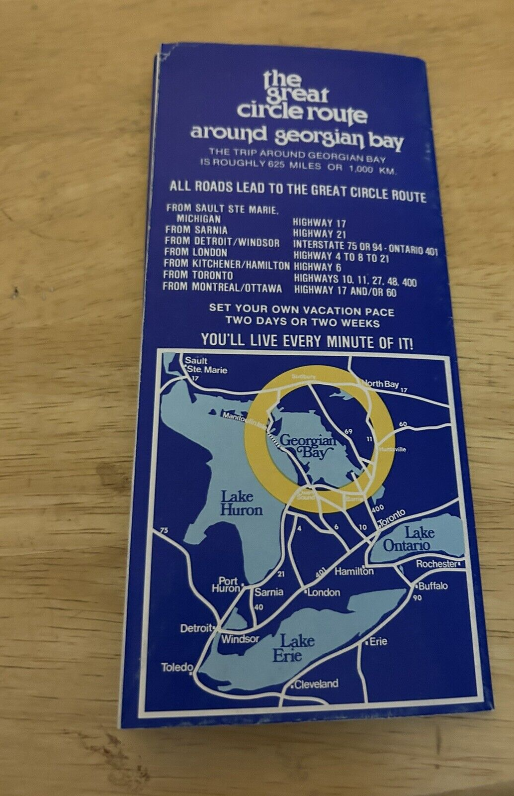 VINTAGE: THE GREAT CIRCLE ROUTE AROUND GEORGIAN BAY (NO DATE)