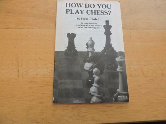 HOW DO YOU PLAY CHESS? BOOKLET BY FRED REINFELD 1972