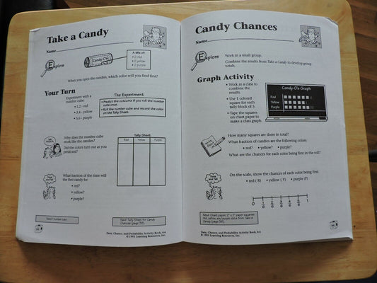 Data Chance and Probability Grades 4-6 Book