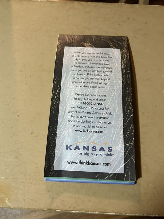 2005-2006 OFFICIAL STATE TRANSPORTATION MAP KANSAS-AS BIG AS YOU THINK