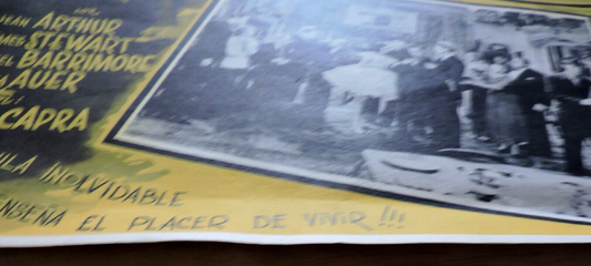 VIVE COMO QUIERAS (YOU CAN'T TAKE IT WITH YOU) COLUMBIA PICTURES 16.5X12.75 INCH