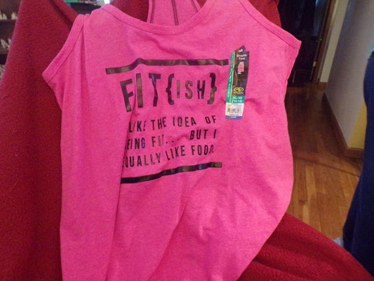Women's Exercise Tanktop Size 16-18 (New)-Pink