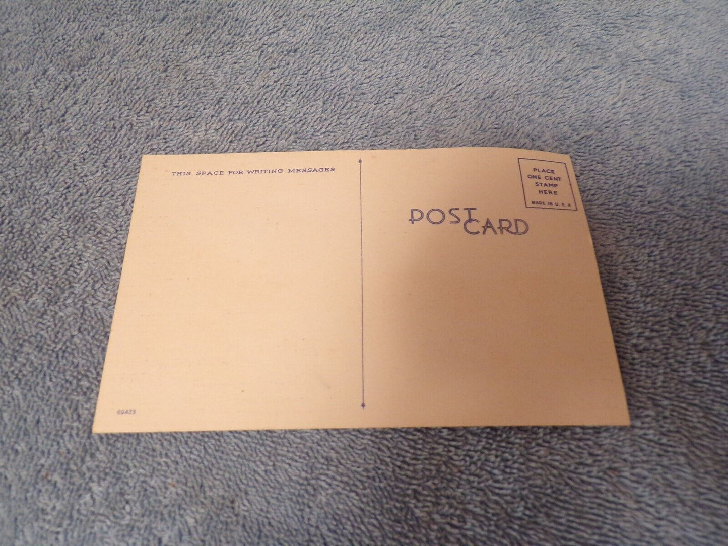 Unposted Post Card: "Giving You The Weather Report From Here" Postcard