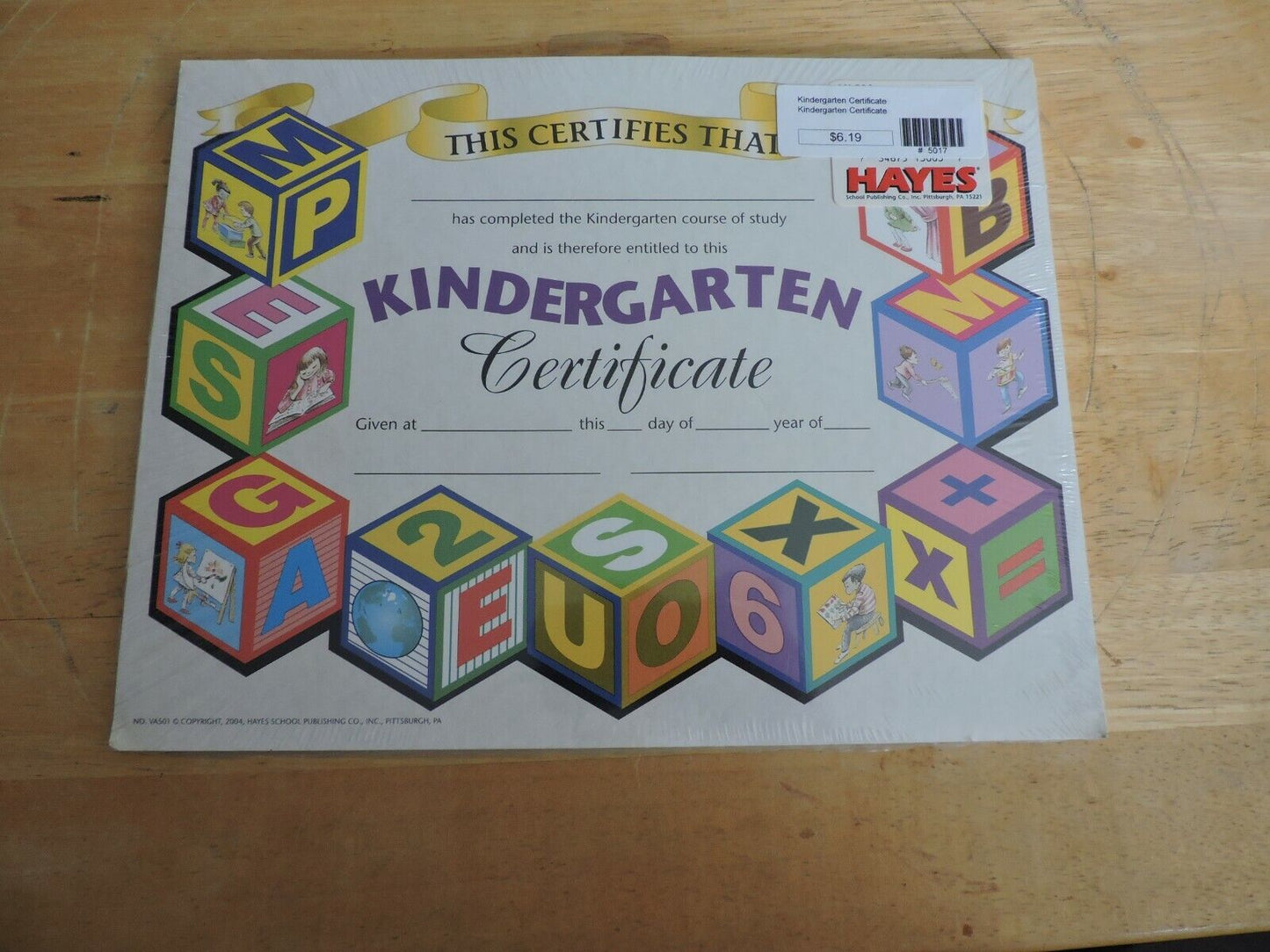 Brand New Package of "Kindergarten Certificates" 30 per package