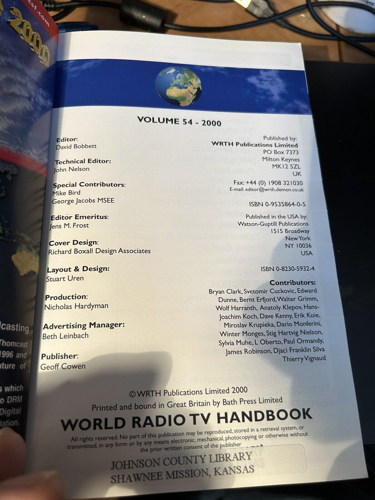 World Radio TV Handbook-WRTH-Directory of International Broadcasting 2000