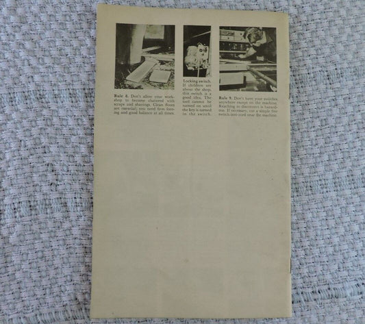 Tips on Using Power Tools Reprinted from Better Homes & Gardens Handyman's Book