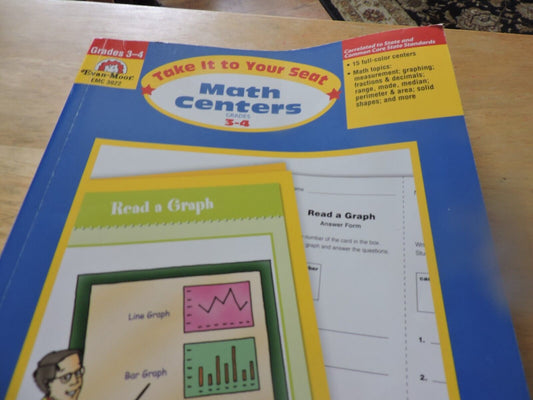 MATH CENTERS GRADES 3-4 WORKBOOK