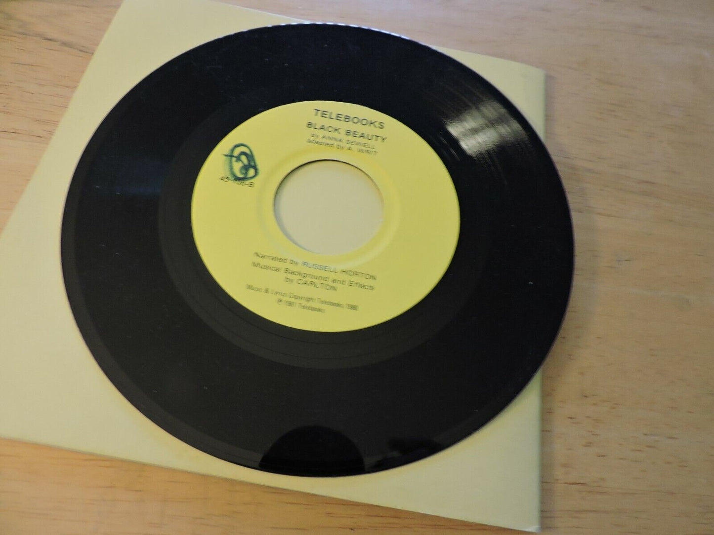 BLACK BEAUTY BOOK AND RECORD BY ANNA SEWELL 1980