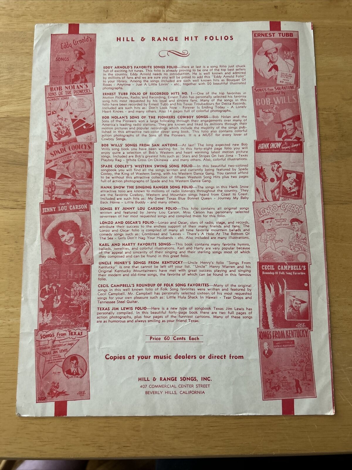 Enclosed, One Broken Heart Sheet Music 1950