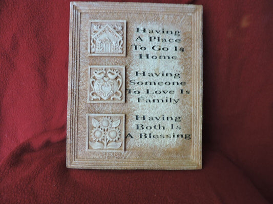 BLESSING PLAQUE