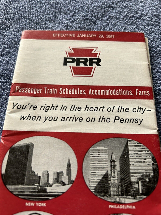 PRR PASSENER TRAIN SCHEDULES JANUARY 29, 1967