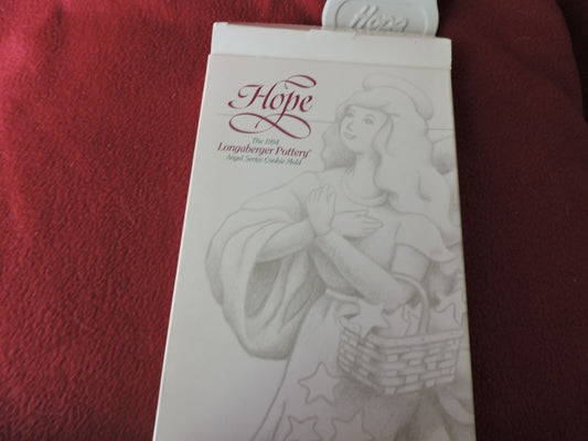 LONGABERGER POTTERY COOKIE MOLDS--HOPE--1994