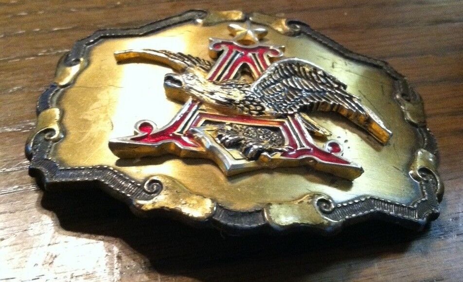 Vintage 1977 Belt Buckle: Anheuser Raintree (Brewery)