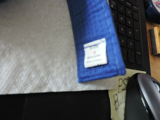 Karate Ranking Belt --BLUE--Size 6 (122