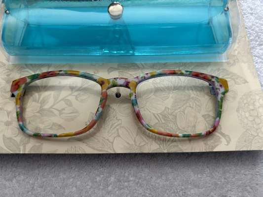 SWEET BLOSSOM BLUE LIGHT SCREEN PROTECTION GLASSES (PINK) w/CASE