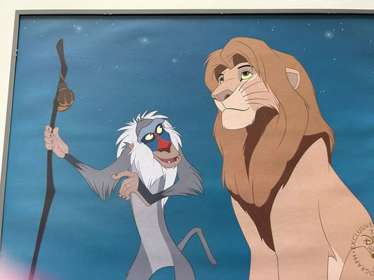 DISNEY'S LION KING COMEMORATIVE LITHOGRAPH 14 X 11 INCHES-1995