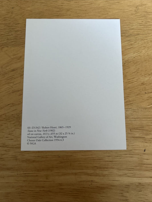 National Galary of Art Washington Post Card (Chester Dale Collection)