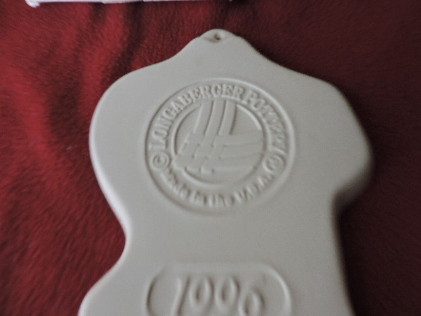 LONGABERGER POTTERY--COOKIE MOLDS--JOY--1996