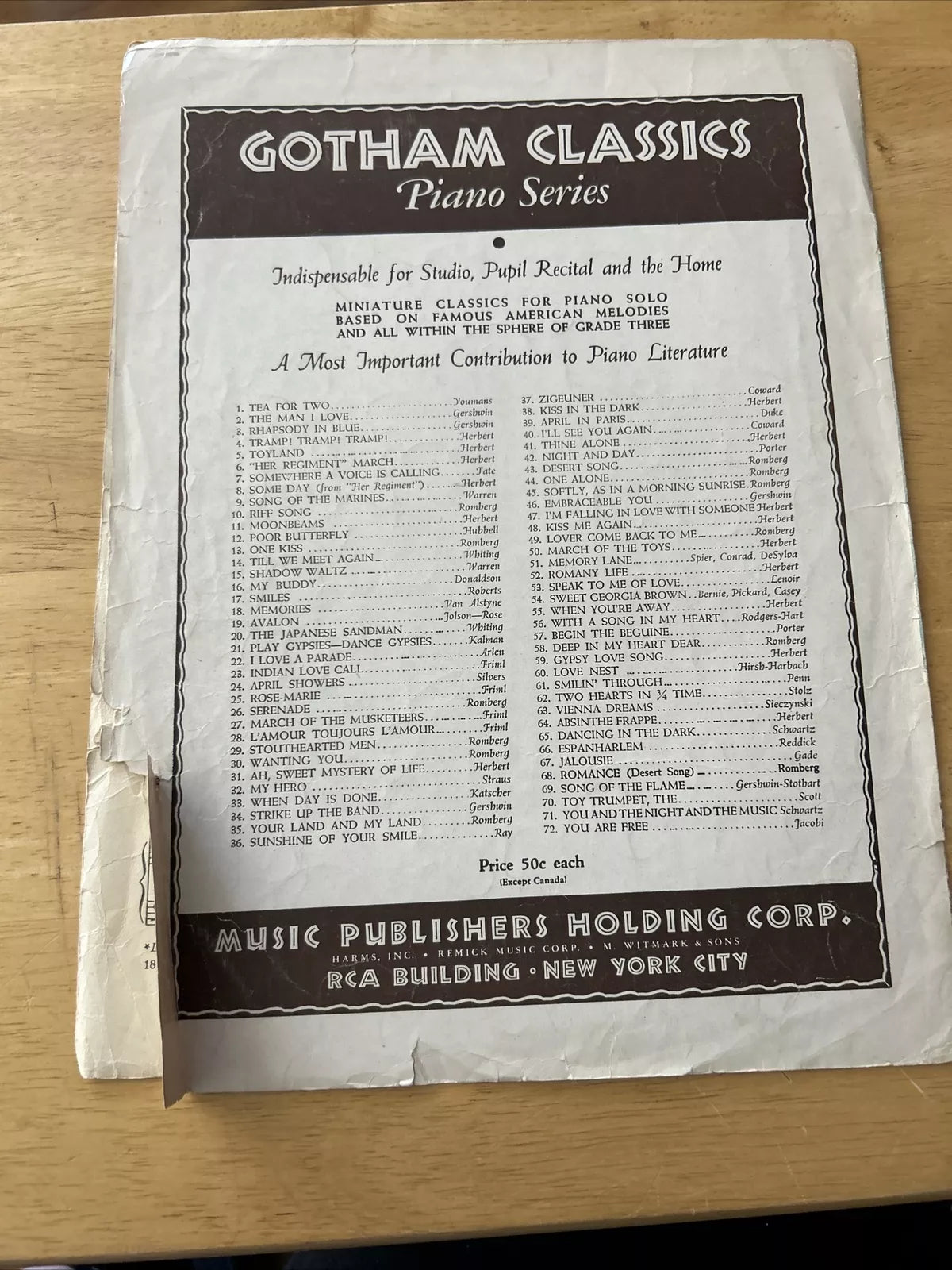 Thats An Irish Lullaby JR Sannon Sheet Music 1944