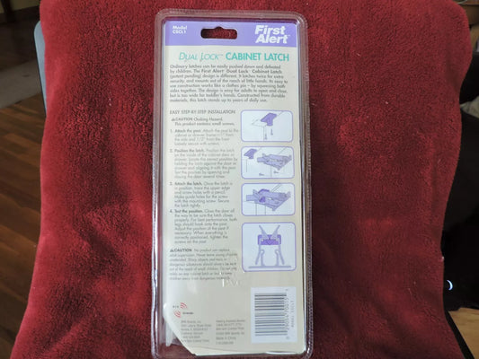 First Alert Dual Lock Cabinet Latches 4 Latches and Mounts Brand NEW!