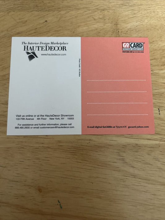 Haute Decor Interior Design Postcards