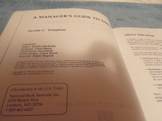 A Manager's Guide to OSHA: What Every Manager Should Know