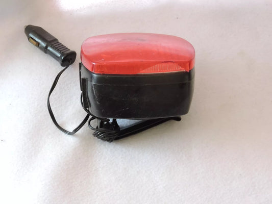 Emergency Car Light With Clip On Red Lens and Power Adapter