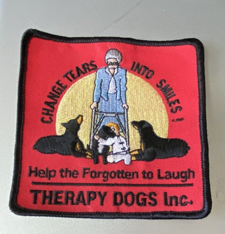 "Change Tears into Smiles" Help the Forgotten to Laugh-Therapy Dogs Patch