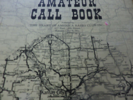 KANSAS CITY AREA AMATEUR RADIO CALL BOOK SPRING 1960