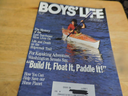 BOYS' LIFE MAGAZINE: MAY1991,  KAYAKING ADVENTURE, BUILD IT, FLOAT IT, PADDLE IT