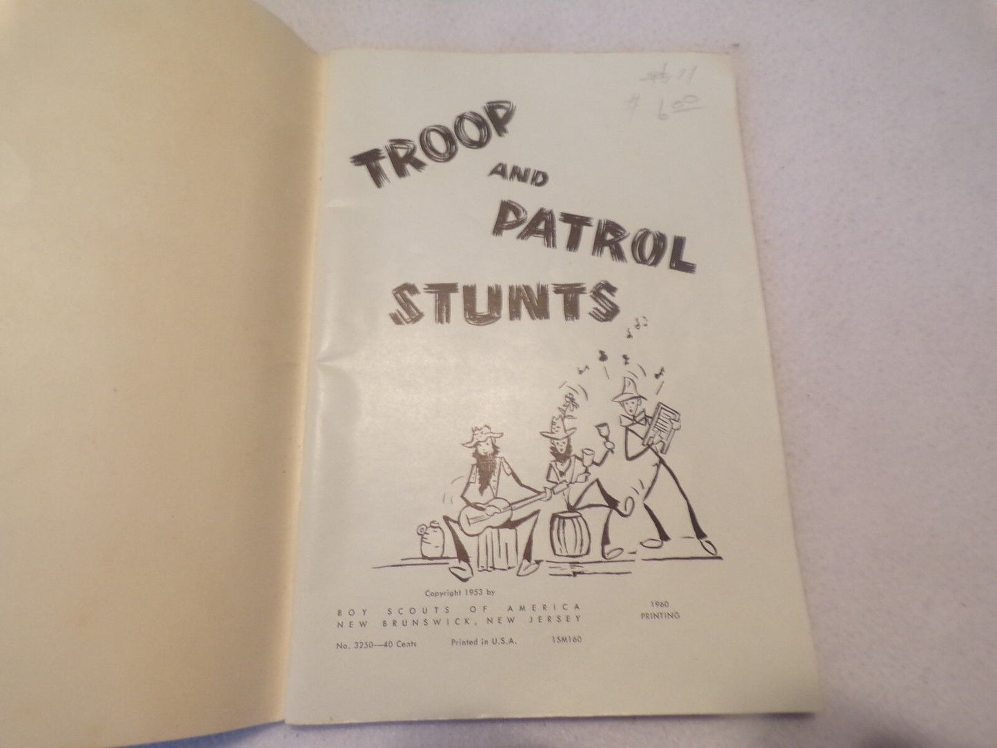 Vintage Boy Scouts of America Troop and Patrol Stunts Pamphlet 1953