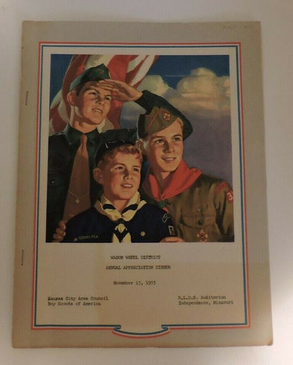 Vintage (1955) Wagon Wheel District Annual Appreciation Dinner (Kanas City.MO)