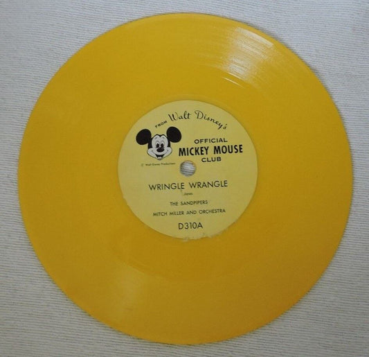 Wringle Wrangle & Green Grow the Lilacs Official Mickey Mouse Club Record 78RPM