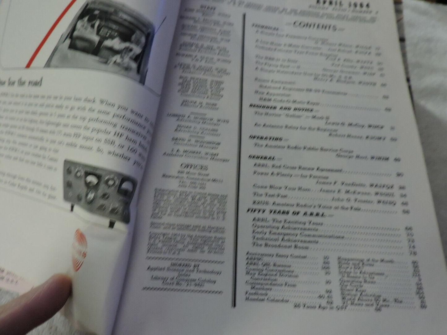 QST AMATEUR RADIO MAGAZINE  APRIL 1964  50TH ANNIVERSARY