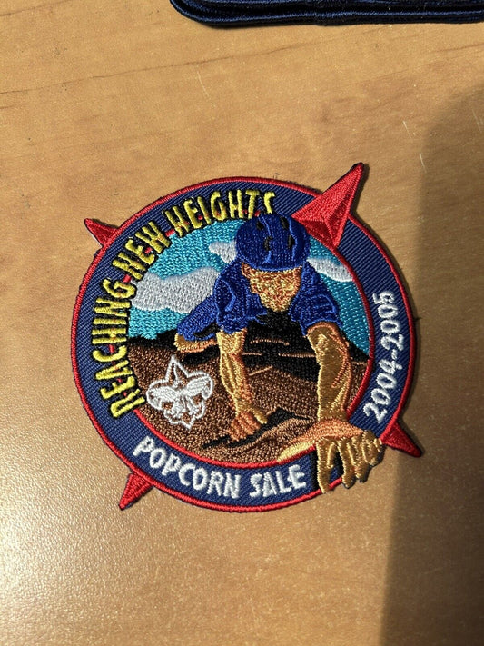 Official BSA: Reaching New Heights-Popcorn Sale 2004-2005 Patch-Brand New
