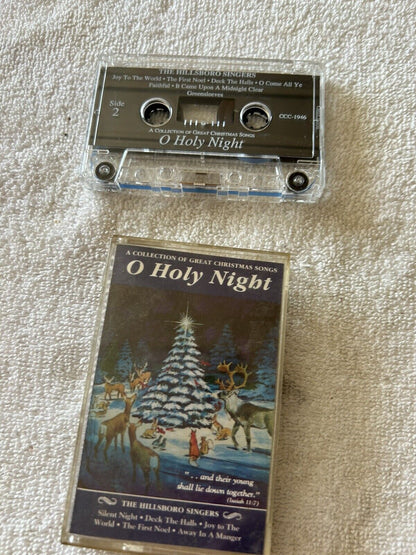 O HOLY NIGHT CASSETTE TAPE THE HILLSBORO SINGERS 1980